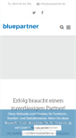 Mobile Screenshot of bluepartner.de